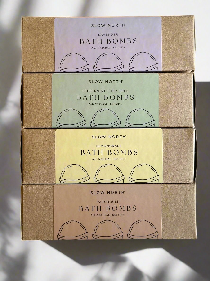 Natural Bath Bomb Set - Patchouli (Set of 3)