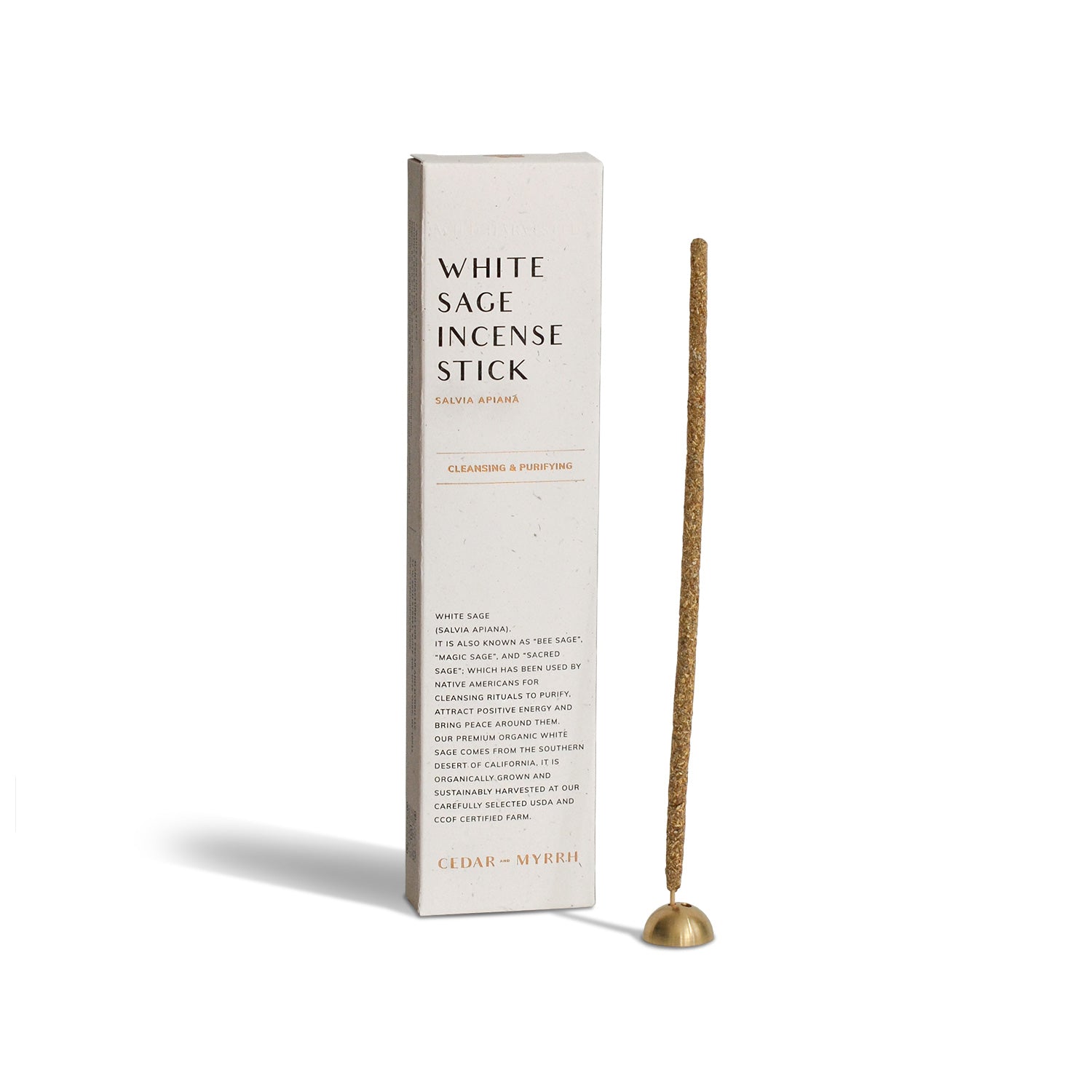 White Sage Incense Sticks – 7 Hand-Rolled Sticks from Peru